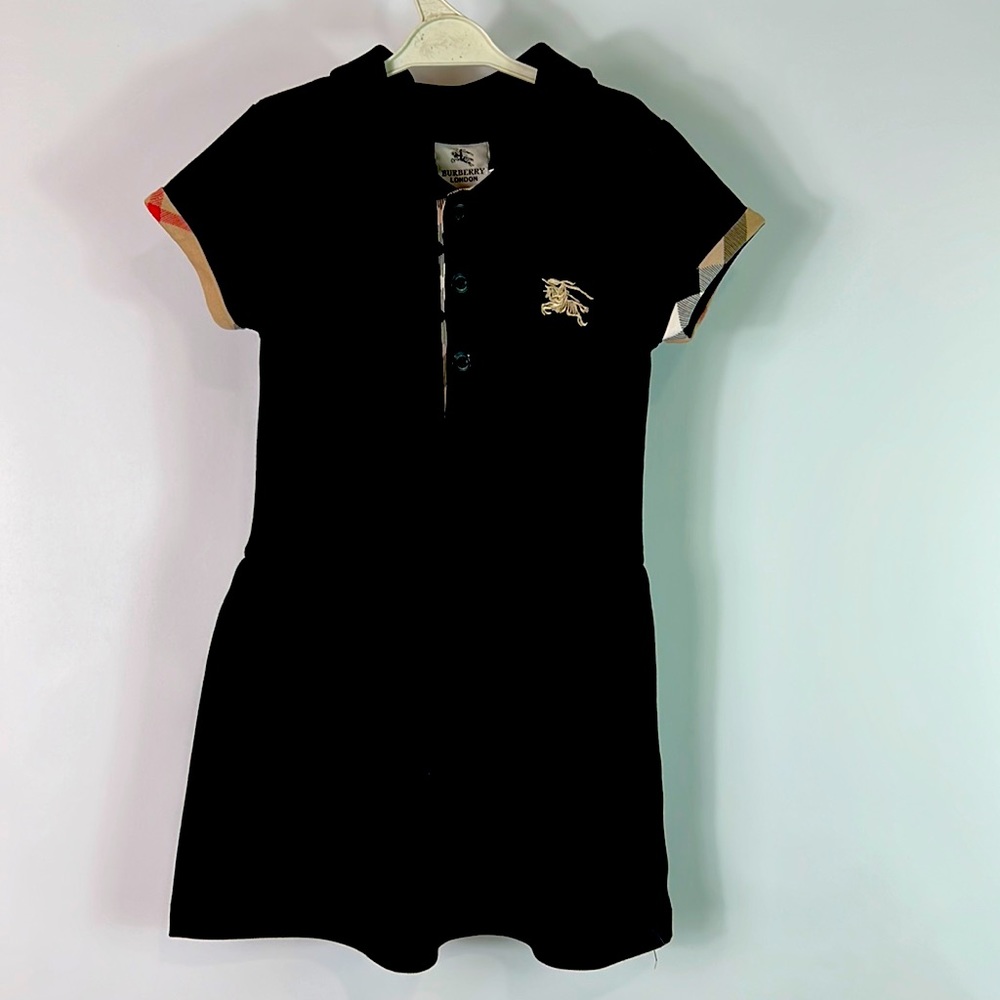 Burberry little girl dress size black